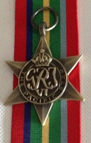 Pacific star full size replica medal