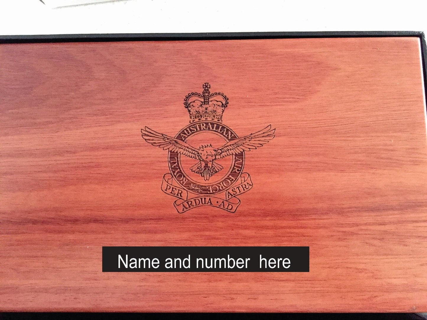 Australian engraved Medal Boxes to keep your medals safe Limited time