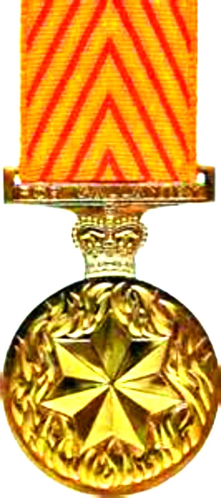 Gallantry medal miniature replica