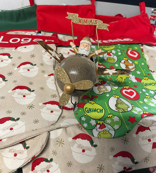 A personalize stocking for your tree for Christmas