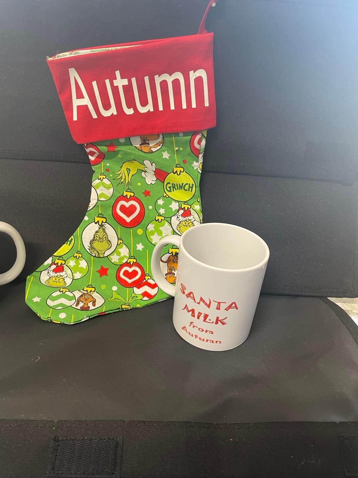 Santas mugs for milk before bed personalize with you child name