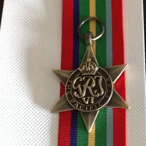 Pacific star full size replica medal