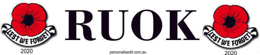Anzac RUOK   Sticker